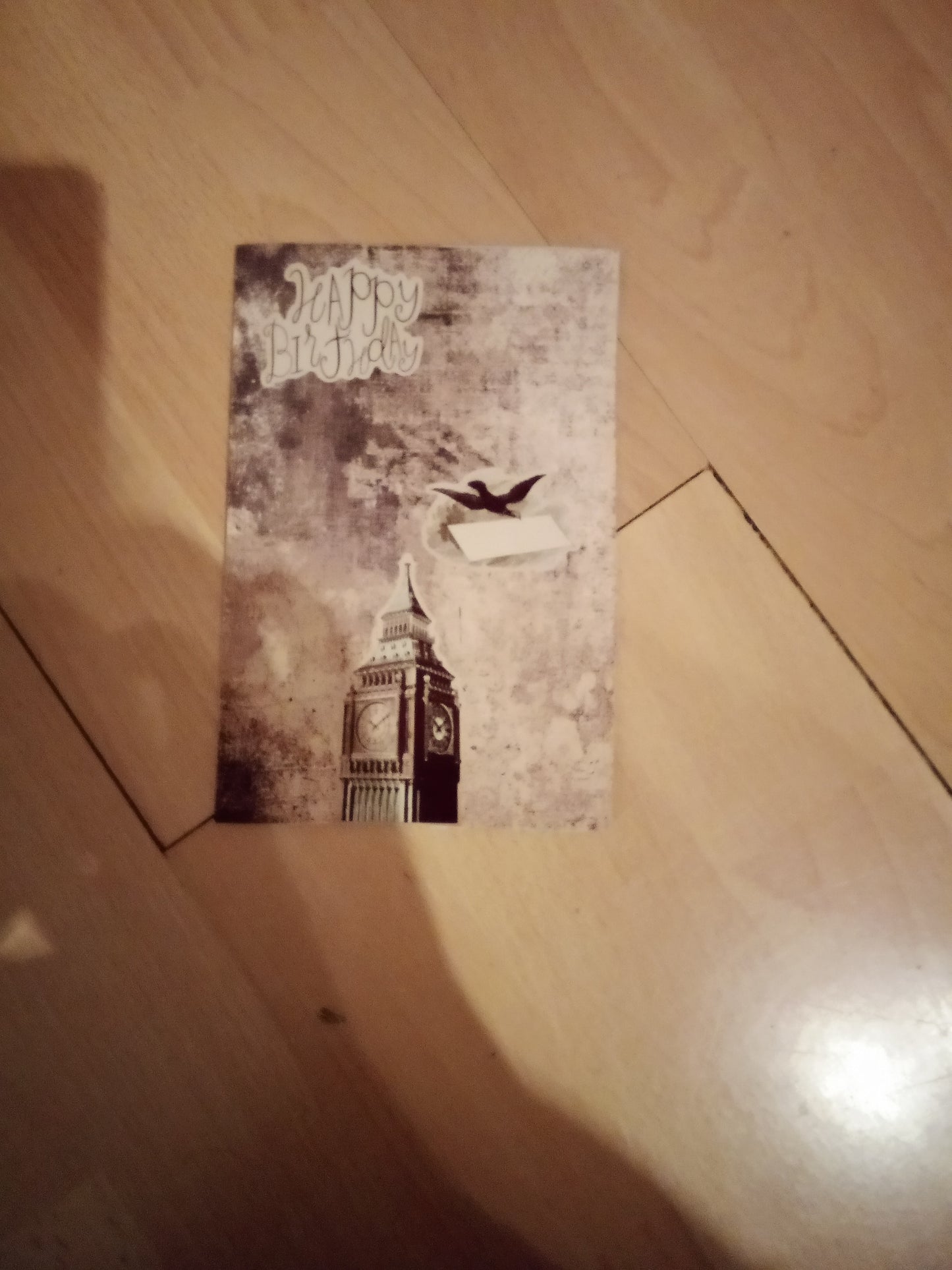 Selbst gestaltete Karte Happy Birthday  London 12x17